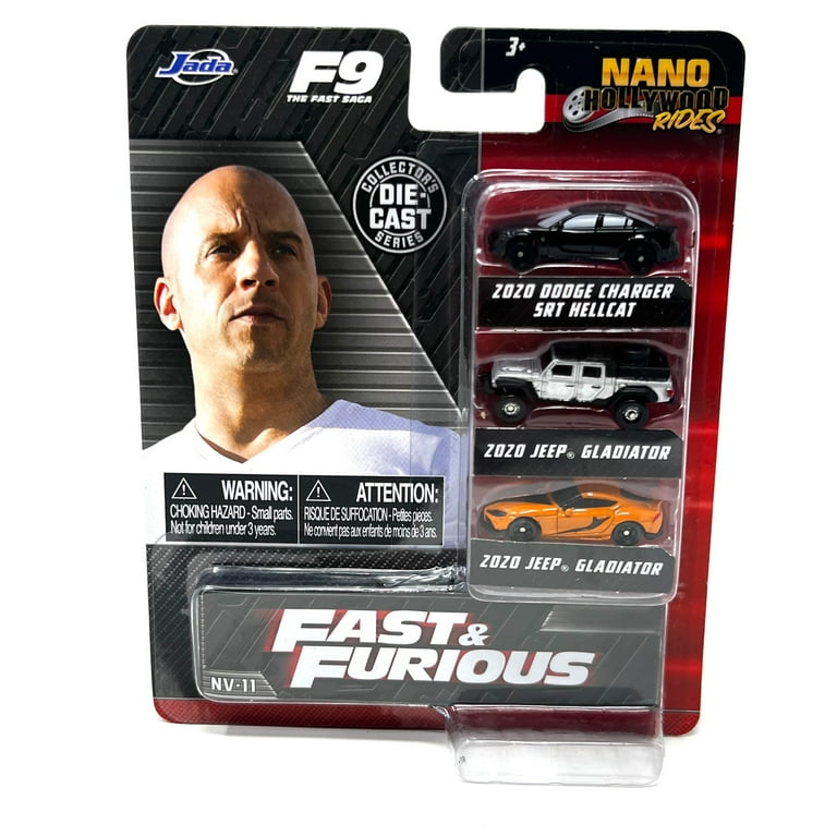 Amazon.com: Jada Fast & Furious 3 Piece Set Nano Hollywood