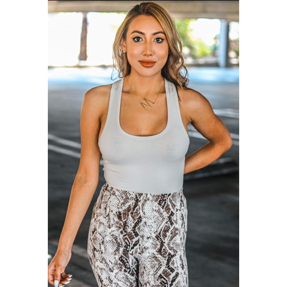 Jada Premium Cotton Racerback Tank Bodysuit