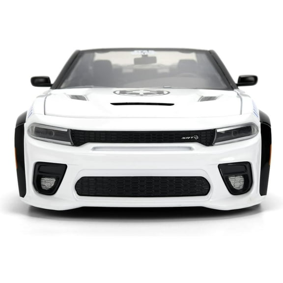Jada Star Wars Stormtrooper with 2021 Dodge Charger SRT Hellcat Die-Cast Vehicle 1:24 Scale  Opening Parts Toys