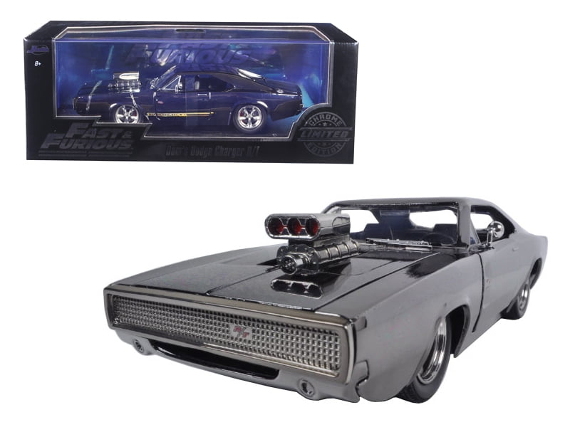 Jada Toys 1:24 Scale Dom's Chrome Dodge Charger R/T Diecast Car