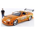 Jada The Fast & the Furious 124 Scale Orange Toyota Supra Diecast Car with Brian Figure From
