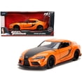 thumbnail image 1 of Jada Toyota GR Supra Orange with Black Stripes Fast and Furious 9 F9 2021 Movie 1/32 Diecast Model Car, 1 of 1