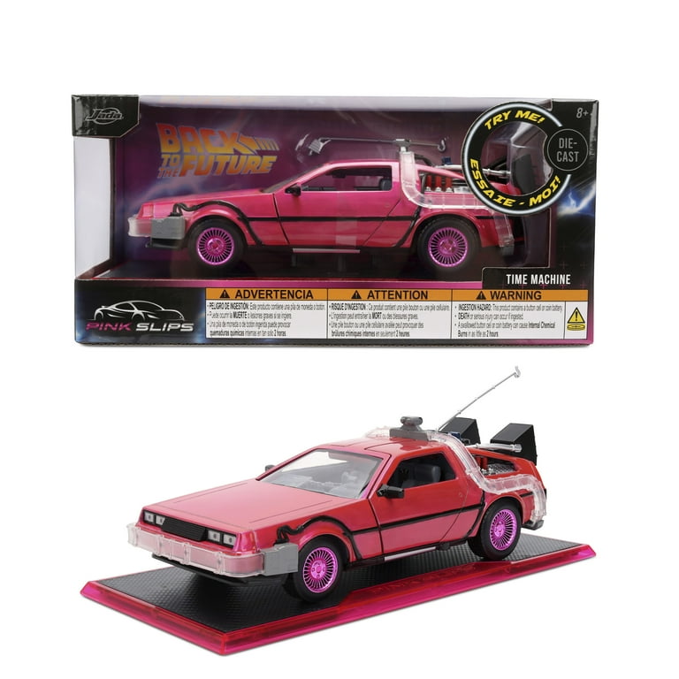 Jada Toys 1:24 Back to The Future Time Machine Pink Slips
