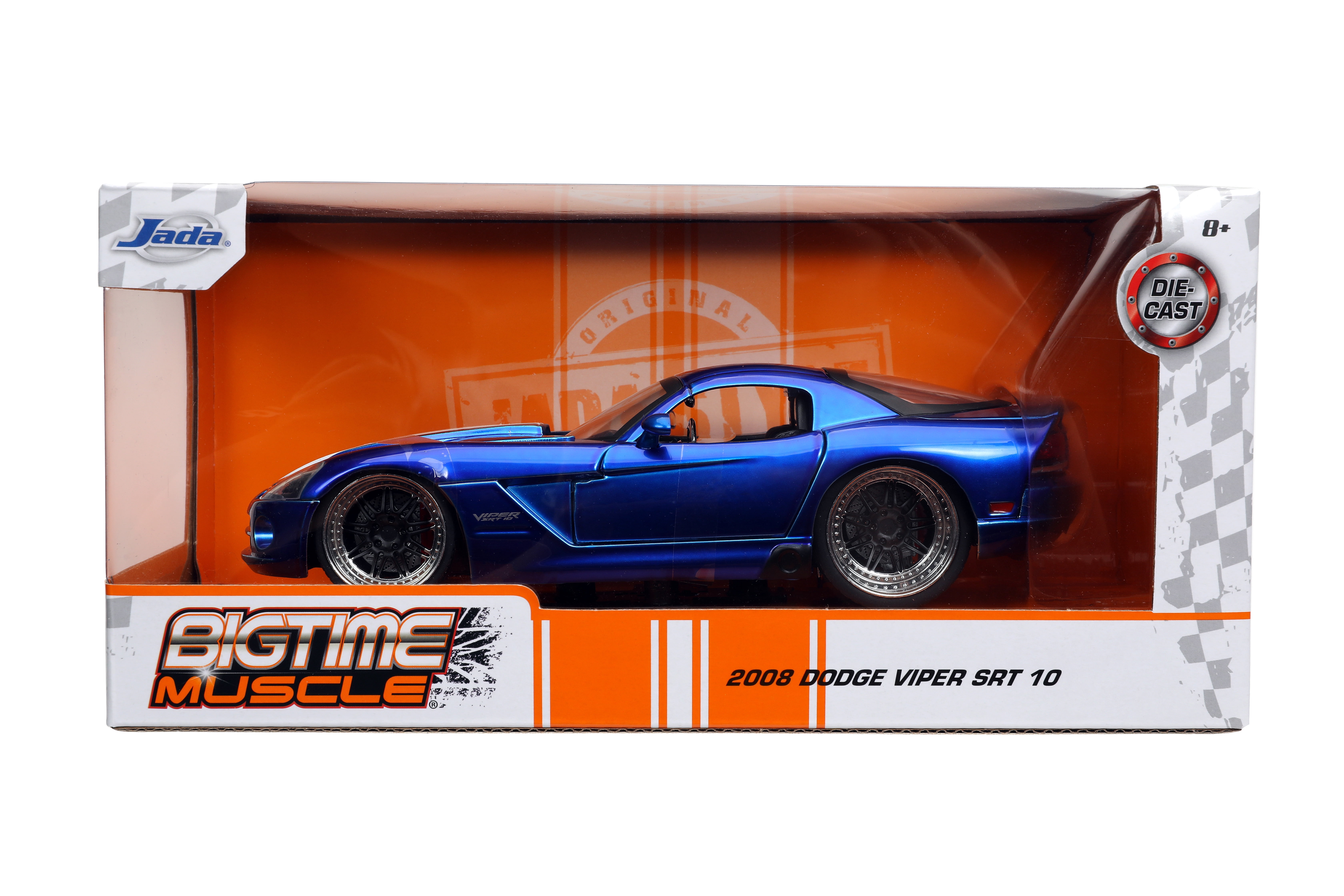 Jada Toys 1:24 Big Time Muscle 2008 Dodge Viper SRT10 Car Play