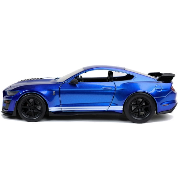 Jada Toys 1:24 Big Time Muscle 2020 Ford Mustang Shelby Cobra GT500 Car Play Vehicle (Blue)(Selections May Vary)