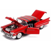 Jada Toys 124 Scale 1958 Cadillac Series 62 Die-Cast Model Vehicles with Freddy Krueger Figure