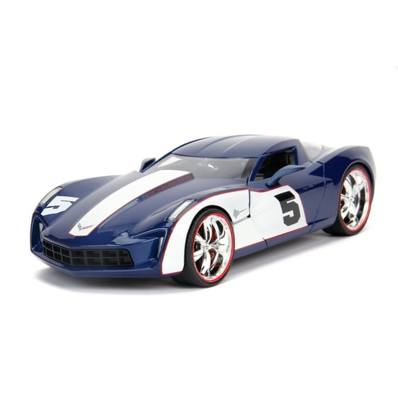 Jada Toys 1:24 Scale 2009 Chevy Corvette Stingray Car Play Vehicle(Selections May Vary)