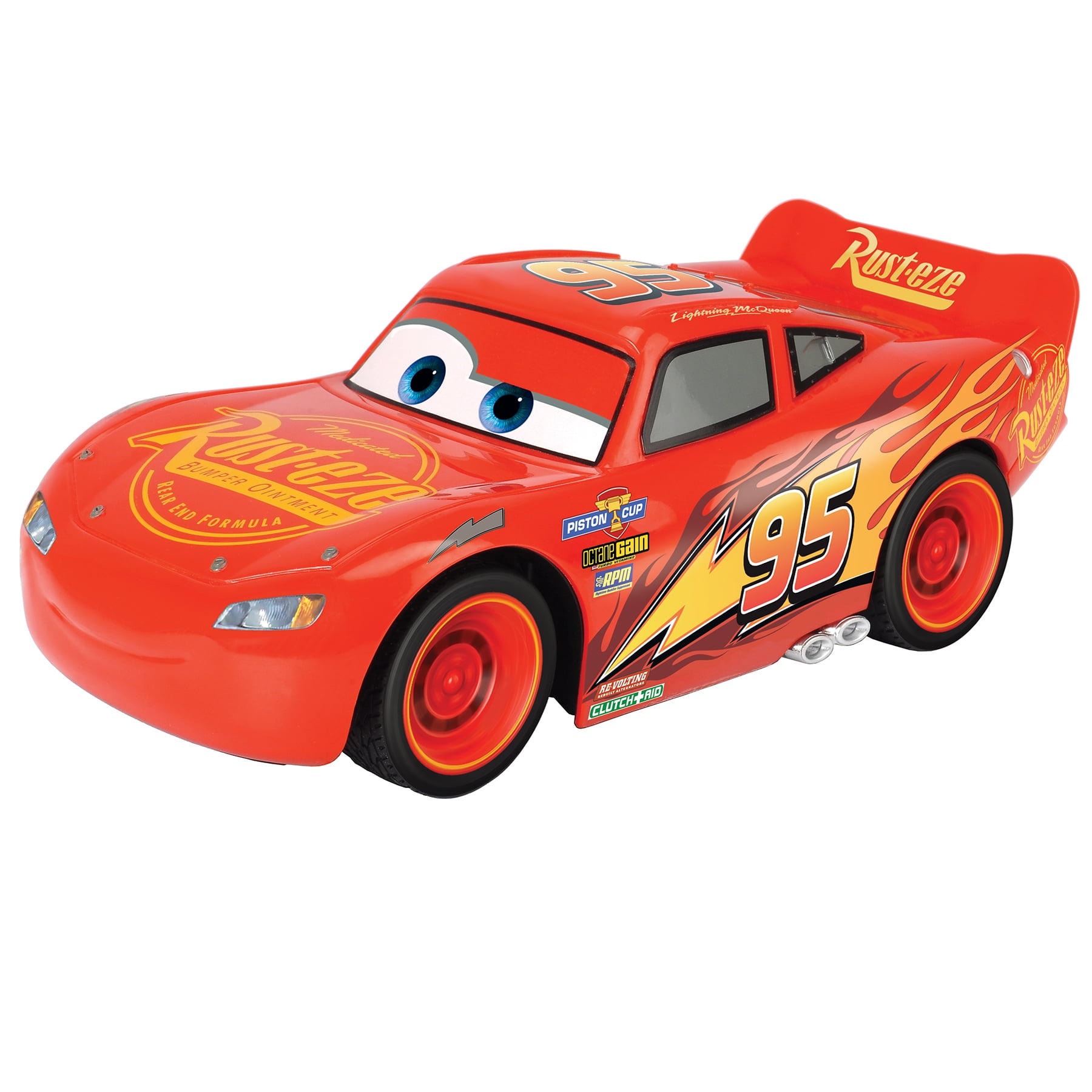 Lightning McQueen w/ Extra Wheels, Disney Pixar Cars - Jada Toys 97751 -  1/24 Scale Diecast Car