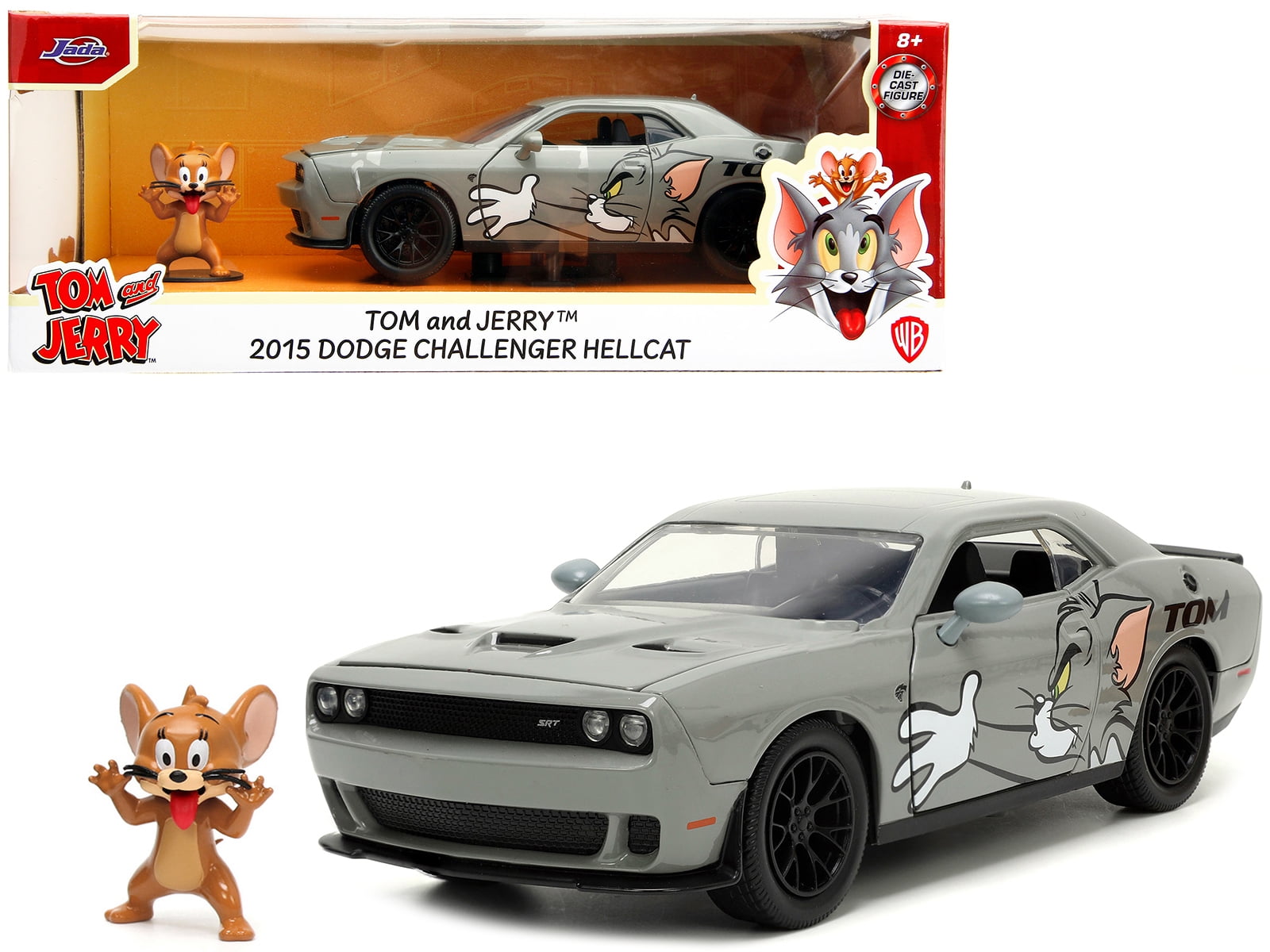 JADA トムとジェリー 2015 ダッジ・チャレンジャー・ヘルキャット Jada Toys - 1:24 Tom And Jerry Hollywood Rides '15 Dodge