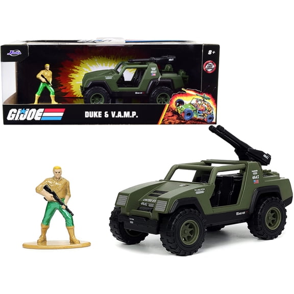 Jada Toys - 1:32 Hollywood Rides Dc with Figure - G.I. Joe Vamp With Duke Figure