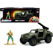 Jada Toys - 132 Hollywood Rides Dc with Figure - G.I. Joe Vamp With Duke Figure