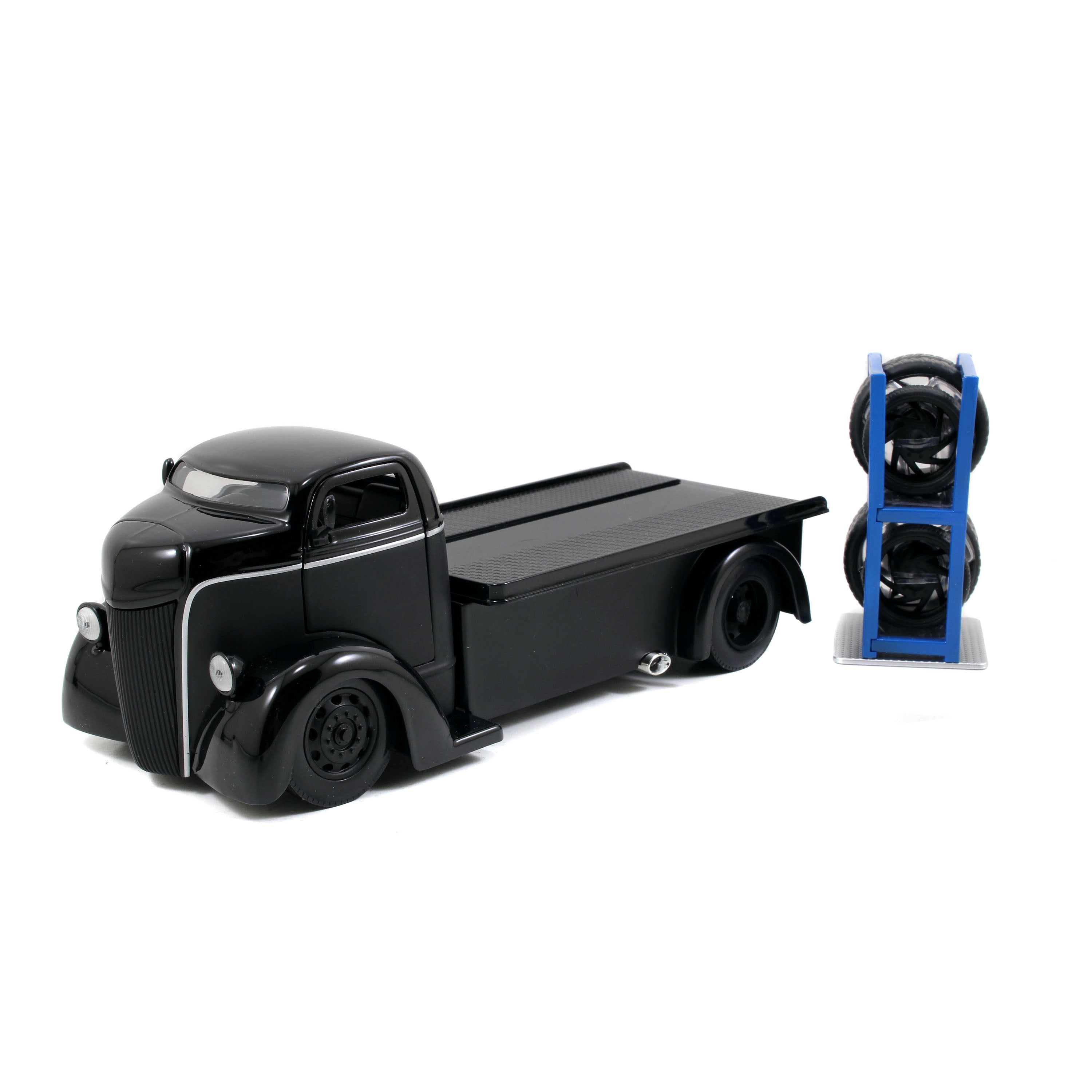 Jada Toys 1947 Ford COE Diecast Pickup Truck with Extra Wheels