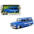 thumbnail image 1 of 1957 Chevrolet Suburban Blue with White Stripes "Just Trucks" 1/24 Diecast Model Car by Jada, 1 of 3