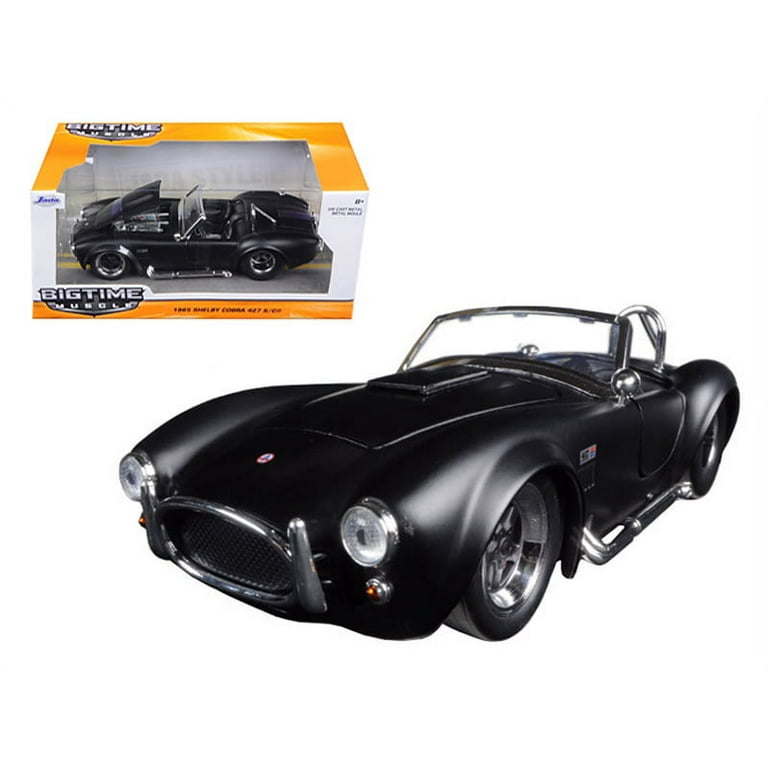 Jada Toys 1965 Shelby Cobra 427 S/C Matt Black 1/24 Diecast