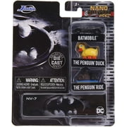 Jada Toys 31616 Batman 3 Piece Set Nano Hollywood Rides Diecast Model Car Play Vehicle