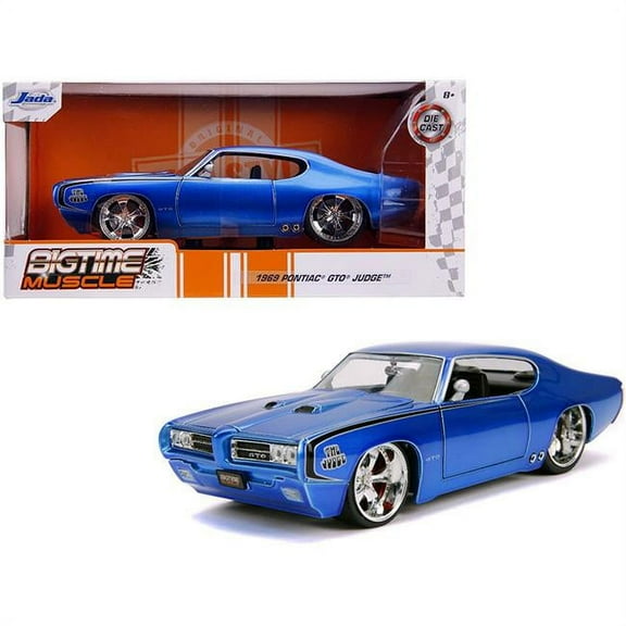 Jada Toys 31667 1969 Pontiac GTO Judge Bigtime Muscle 1-24 Diecast Model Car Play Vehicle(Selections May Vary)