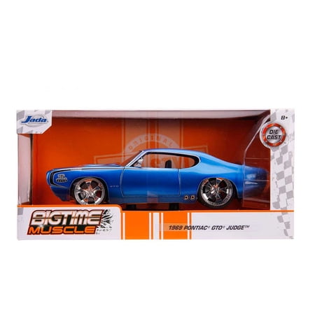 Jada Toys 31667 1969 Pontiac GTO Judge Bigtime Muscle 1-24 Diecast Model Car Play Vehicle(Selections May Vary)