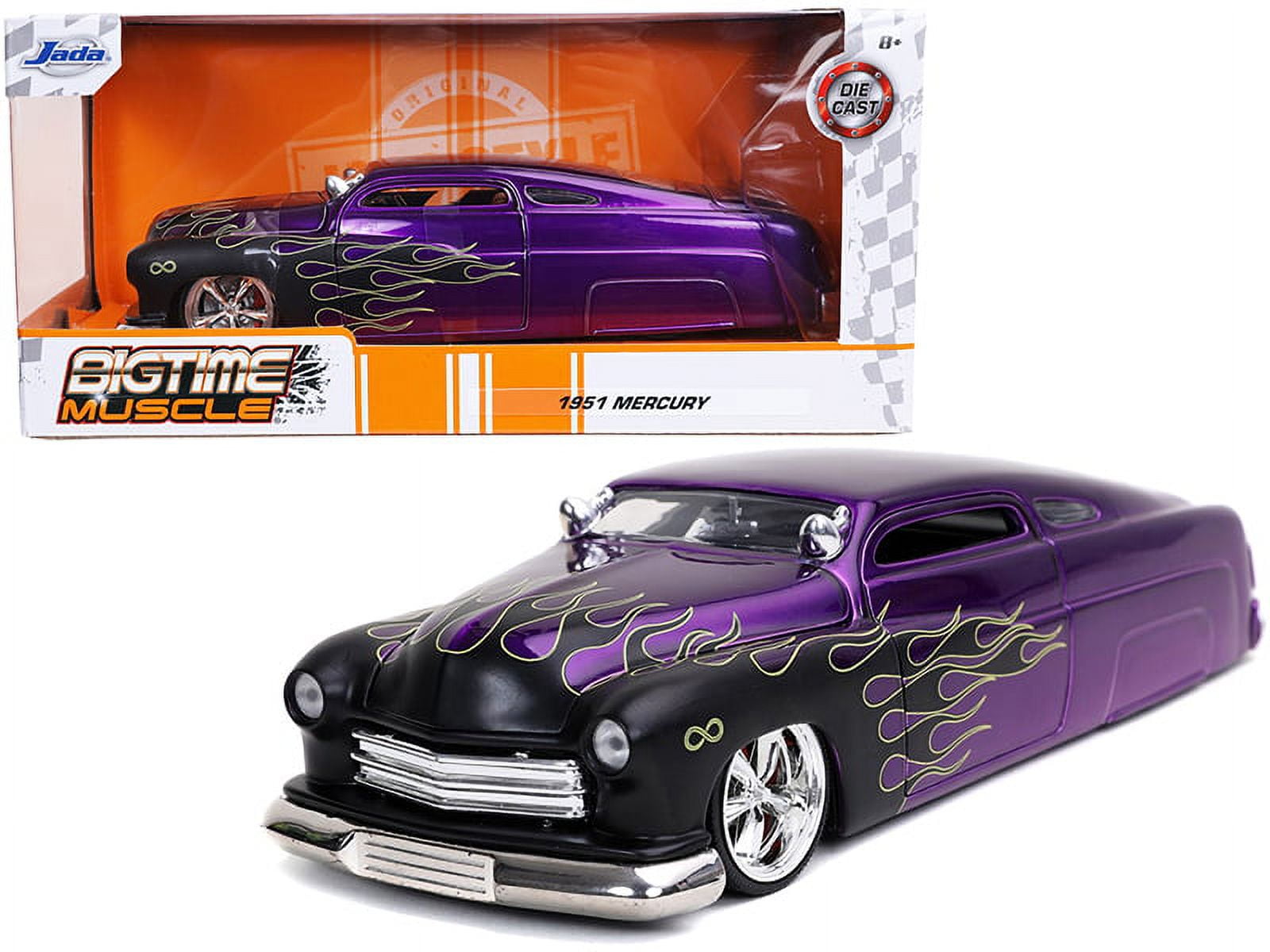 Jada Toys 32305 1951 Mercury Purple with Black Flames Bigtime 