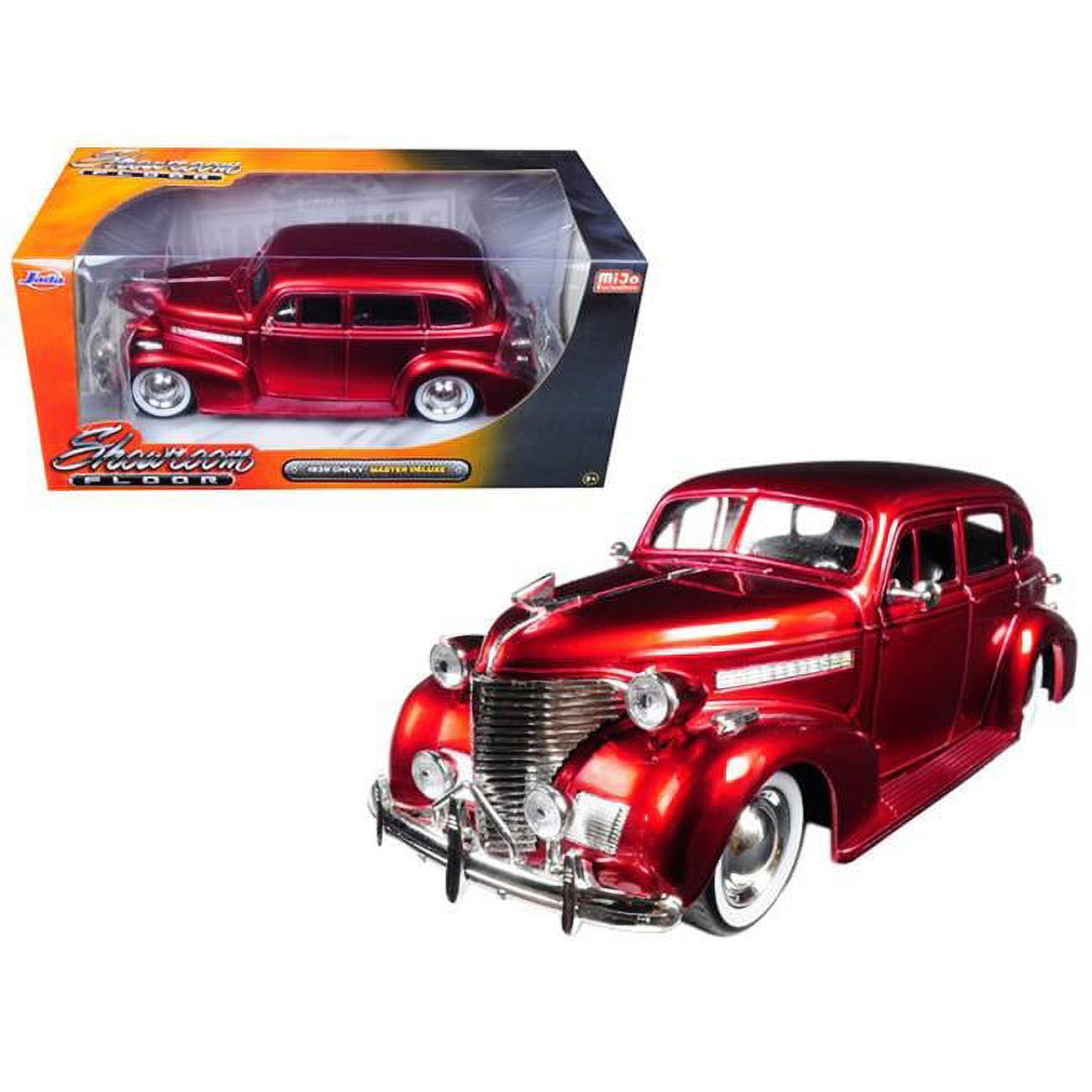 1939 Chevrolet Master Deluxe Red with baby Moon Wheels