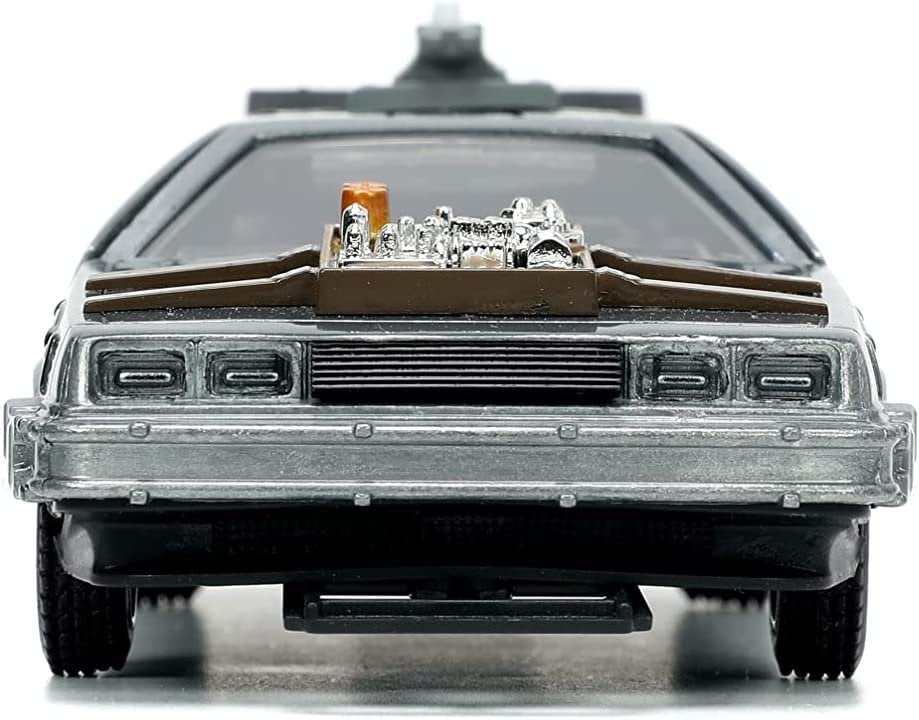 MJ◉ DeLorean DMC-12 Ⅱ　PARTII　➕フィギュア2体セット 1/64 DMC Delorean Back to the Future II & custom float by MJ