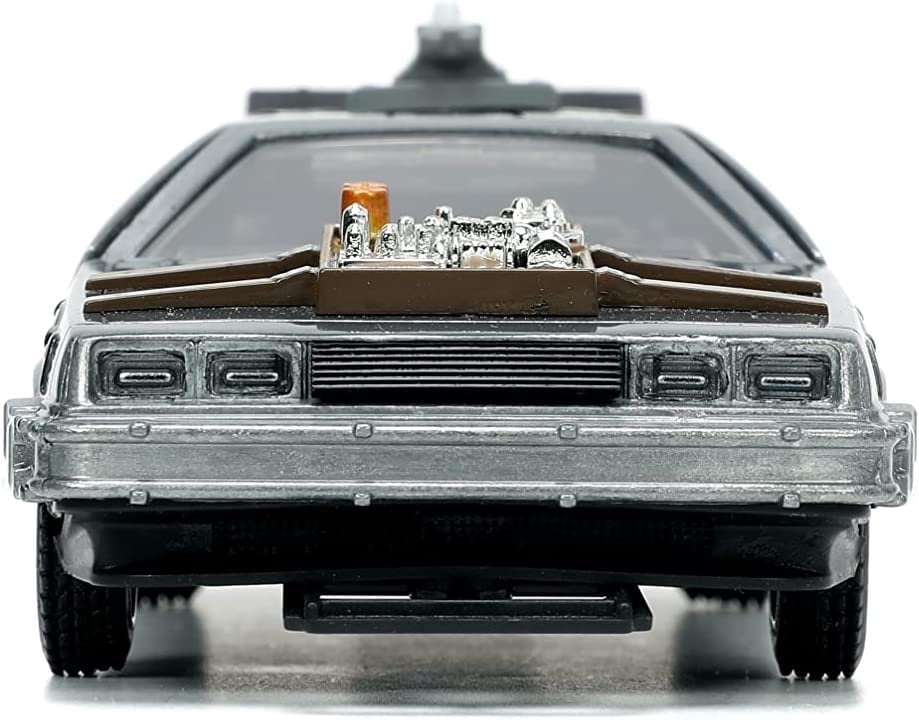 Jada Toys, DeLorean DMC Time Machine Model, 1/32 Brushed Metal