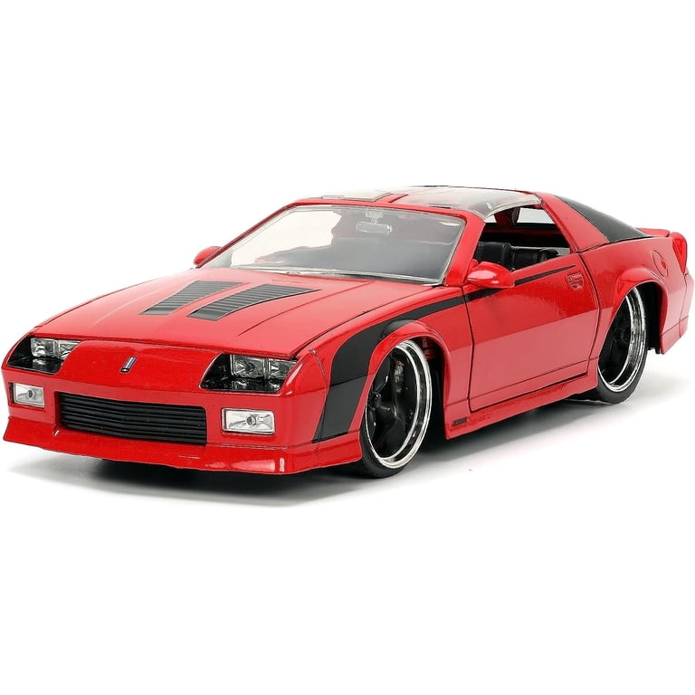 Jada 1985 Chevrolet Camaro Red, Black Stripes, Bigtime Muscle