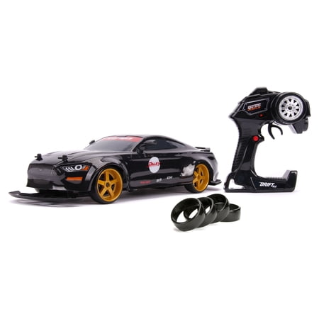 Jada Toys - Big Time Muscle Drift 1:10 Scale RC, 2019 Ford Mustang - Wide Body