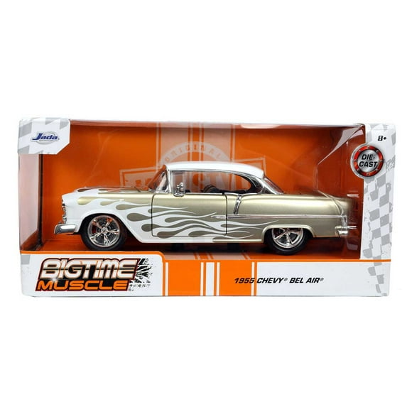 Jada Toys Bigtime Muscle Series: 1955 Chevy Bel Air with Flames 1/24 Scale