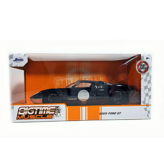 Jada Toys Bigtime Muscle Series: 2005 Ford GT Sport Car (Black) 1/24 Scale