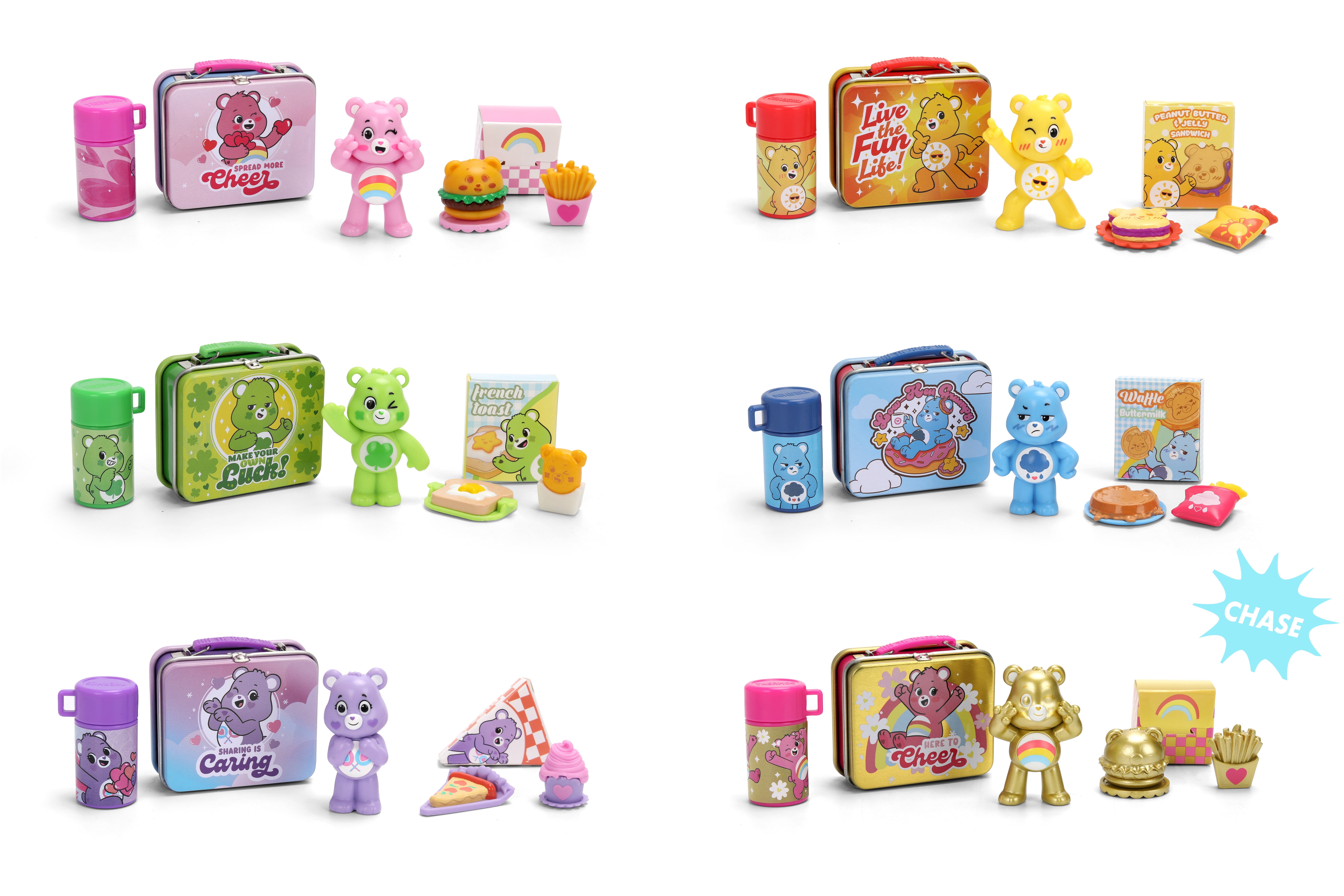 Jada Toys, Care Bears Lunch Buddies Mini Tin with Thermos, 2-inch