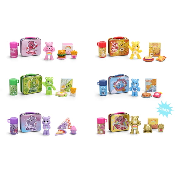 Jada Lunch Buddies Collectible Thermos Lunch Box with Thermos Bottle, Figure & Food Accessories 2-Inch Care Bears Toy Care Bears & Friends for Kids Ages 5+ (One Piece, Styles May Vary)