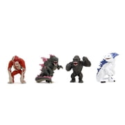 Jada Godzilla x Kong Metalfigs 4 Pack, 2.5 Die-Cast FiguresGodzilla, King Kong, Skar, Shimo, Ages 8+