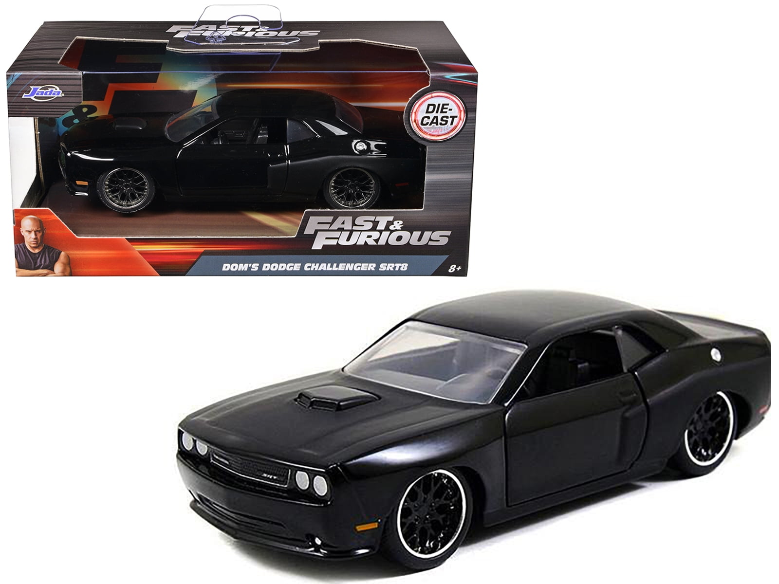 Jada Toys Dom s Dodge Challenger Car Play Vehicle