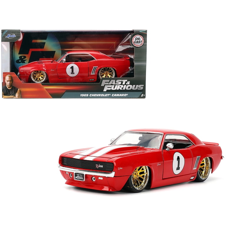 ミニカー Jada Toys 1969 Chevrolet Camaro 1/24 Jada Toys, Die-Cast Model Car, 1:24 1969 Chevy Camaro, Fast