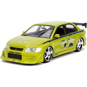 Jada Toys Fast & Furious 1:24 Brian's Mitsubishi Lancer Evolution VII Die-cast Car, Toys for Kids and Adults, Lime Green 99788