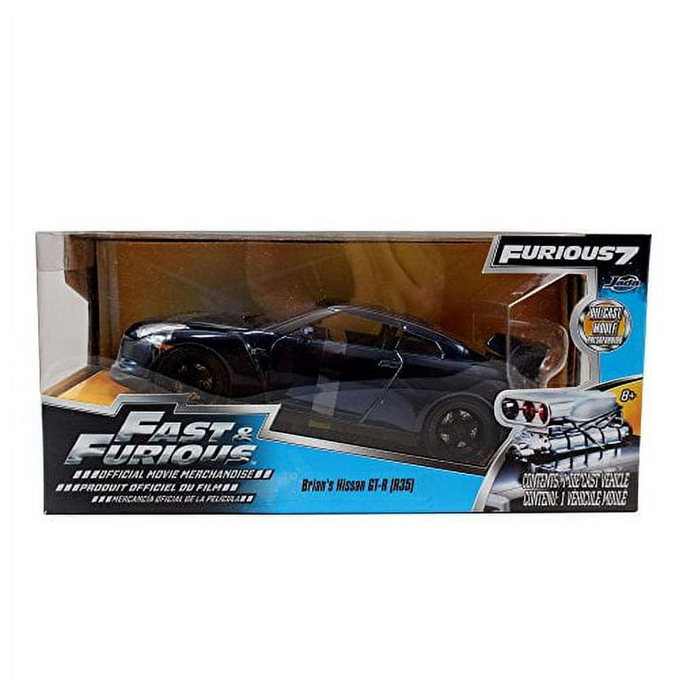 Jada Toys Fast & Furious 1:24 Diecast Nissan GTR, Blue
