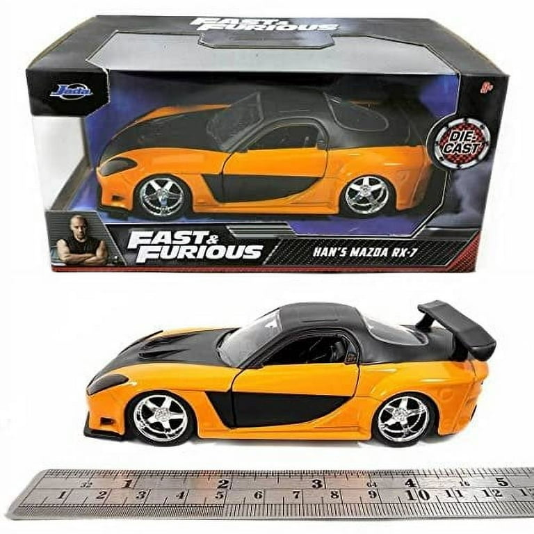 Jada Toys Fast & Furious 1:32 Han's Mazda RX-7 Die-cast Car, Toys
