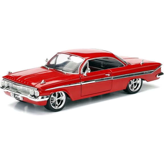 Jada Toys Fast & Furious 8 1:24 Diecast - Dom's Chevy Impala Vehicle , Red
