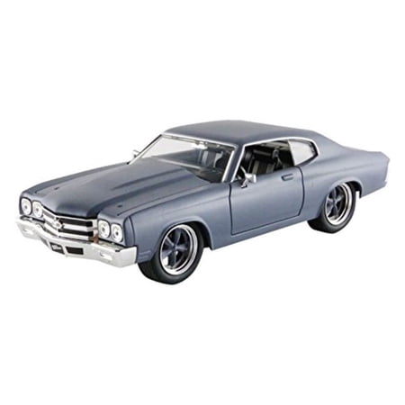 Jada Toys Fast & Furious Diecast '70 Chevy Chevelle SS Vehicle 1:24 Scale,Matte Grey