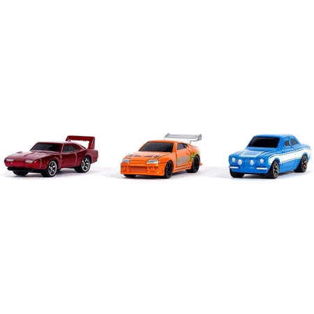 Jada Toys Fast & Furious Nano Assortment Car Vehicle Playset (3 Pieces)