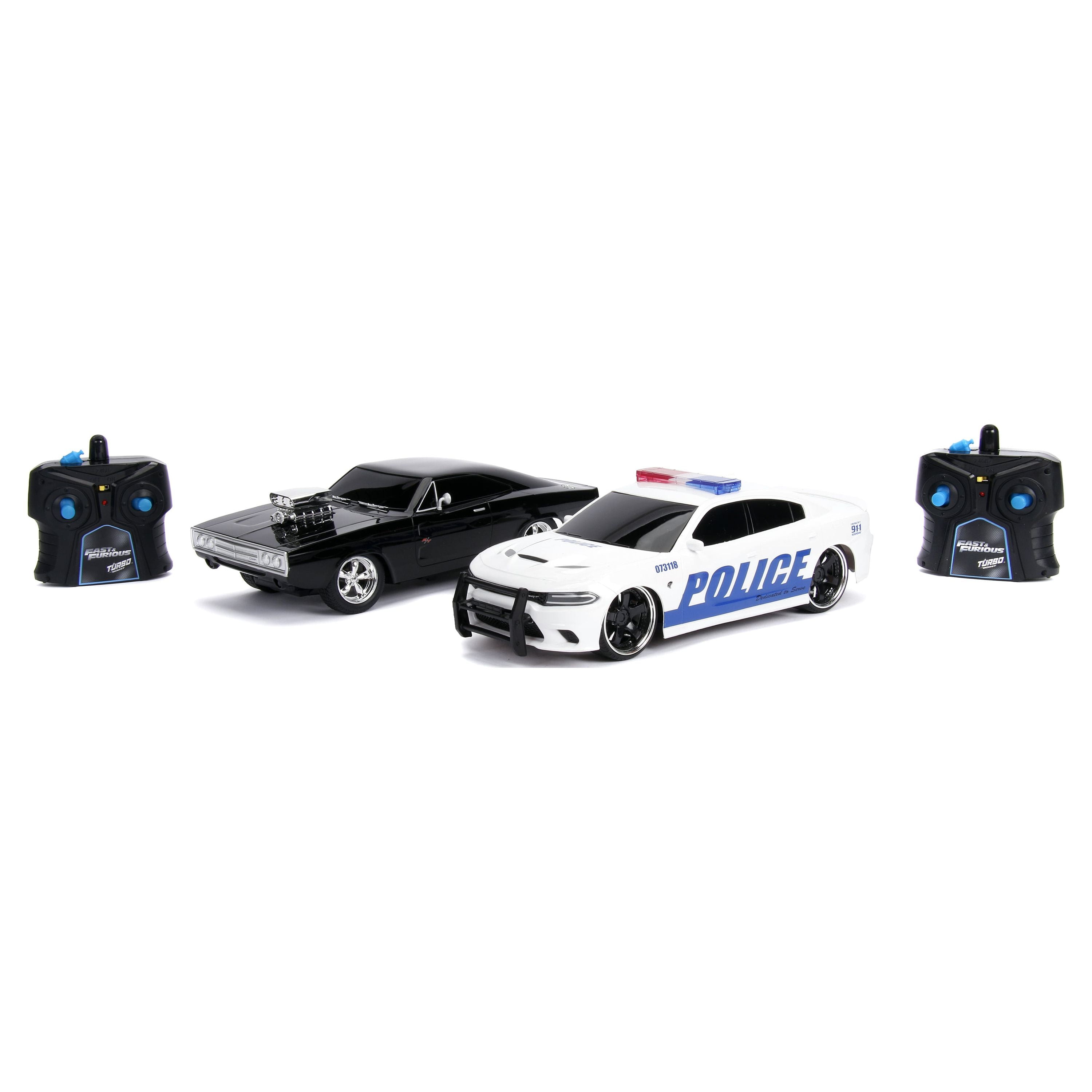 Jada - Fast & Furious - Voiture Radio Commandée - Dodge Charger - Echelle  1/16ème - Fonction Turbo - 253206004 Noir
