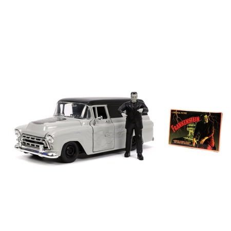 JADA TOYS 1/24 - CHEVROLET Suburban + Frankenstein Figure - 1957