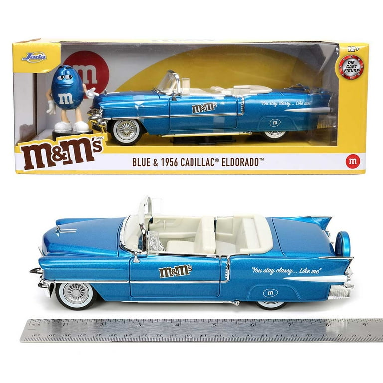 人気ブランドバ40代 Blue Rides: Hollywood Toys Jada M&M Cadillac 1956 and 乗用車