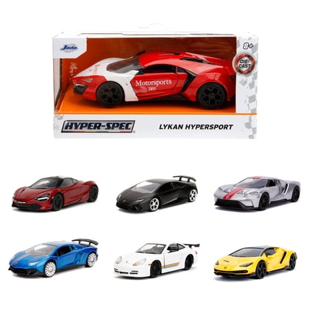 Jada Toys Hyper-Spec 1:32 Die Cast Cars Assortment Model Vehicles(1 Car; Styles May Vary, Items May Not be Pictured)