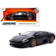 Lamborghini Murcielago LP640 Black with Copper Wheels Hyper-Spec Series 1/24 Diecast Model Car by Jada