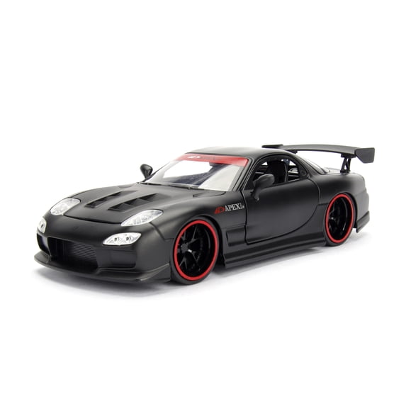 Jada Toys Japanese Domestic Market (JDM) 1:24 Scale Die Cast 1993 Mazda RX-7 Primer Black
