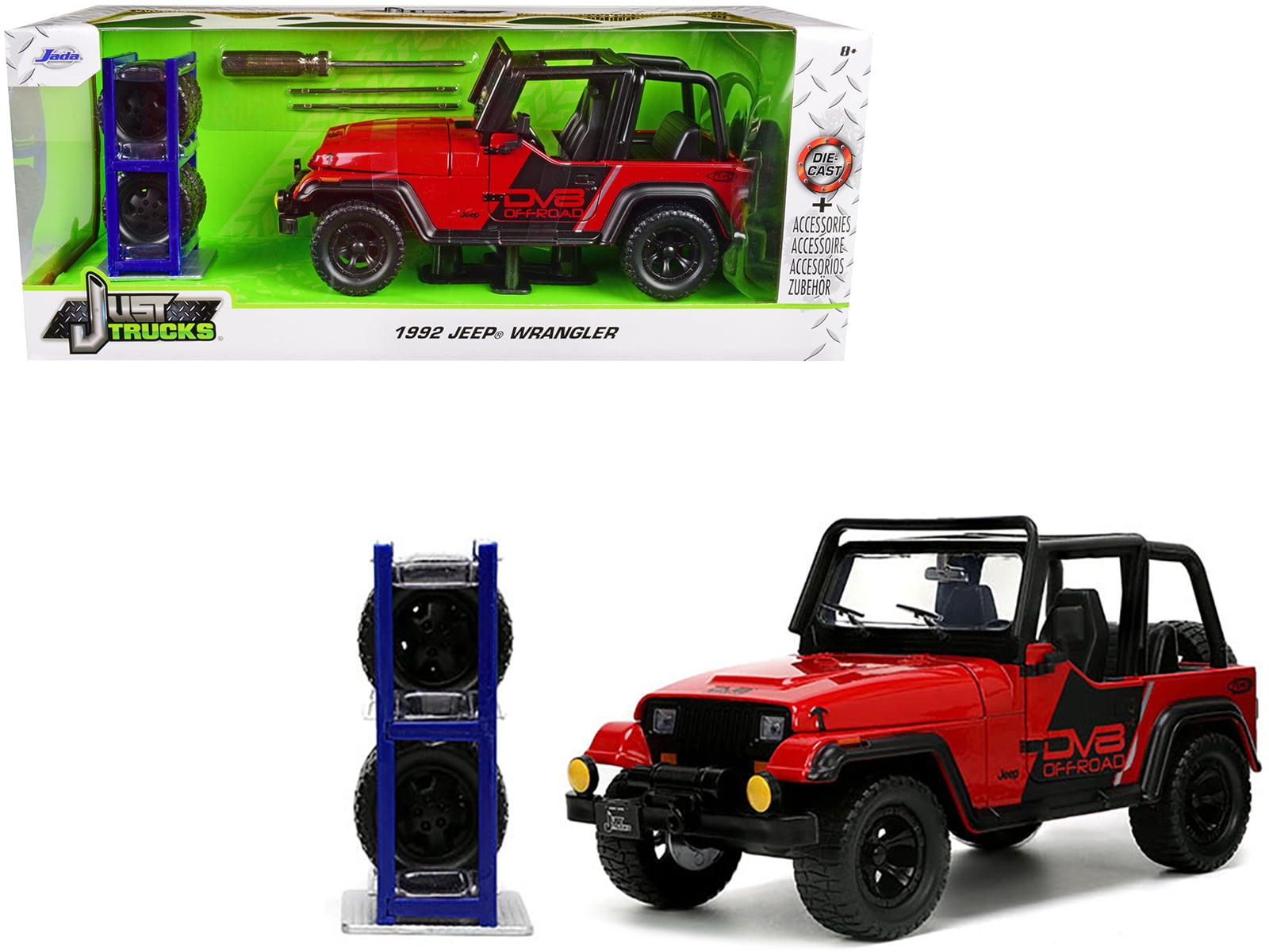 Amazon.com: Jada Toys Just Trucks 1:24 1992 Jeep Wrangler