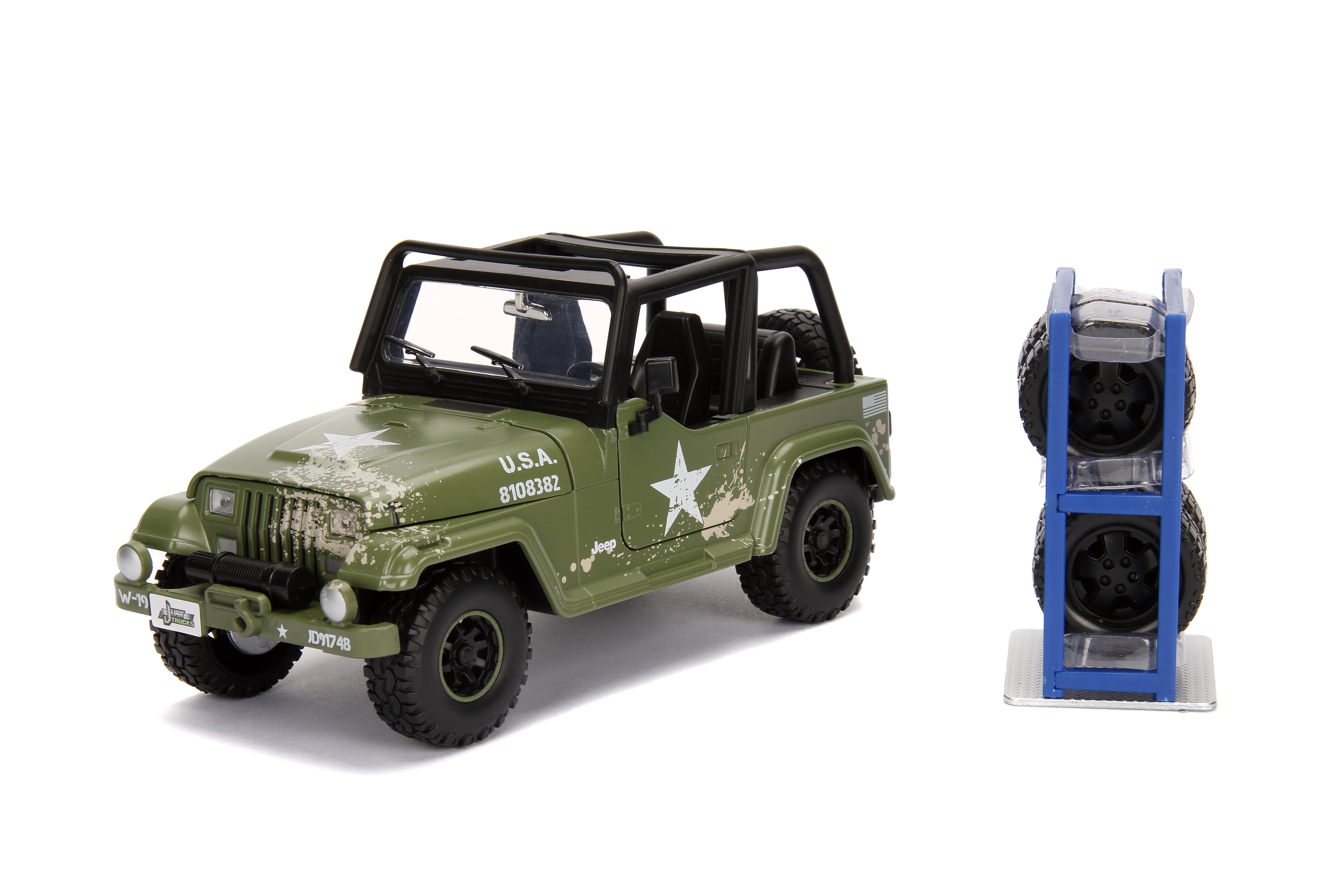 Jada Toys Just Trucks 1:24 Scale 1992 Jeep Wrangler Diecast