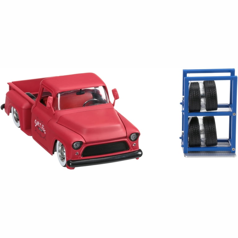 Amazon.co.jp: JADATOYS 1:24 JUST TRUCKS w/RACK & WHEELS 1955