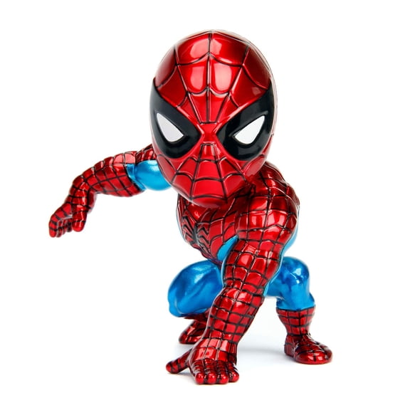 Jada Toys Marvel 4 Inch Classic Spiderman Figure, Red, One Size